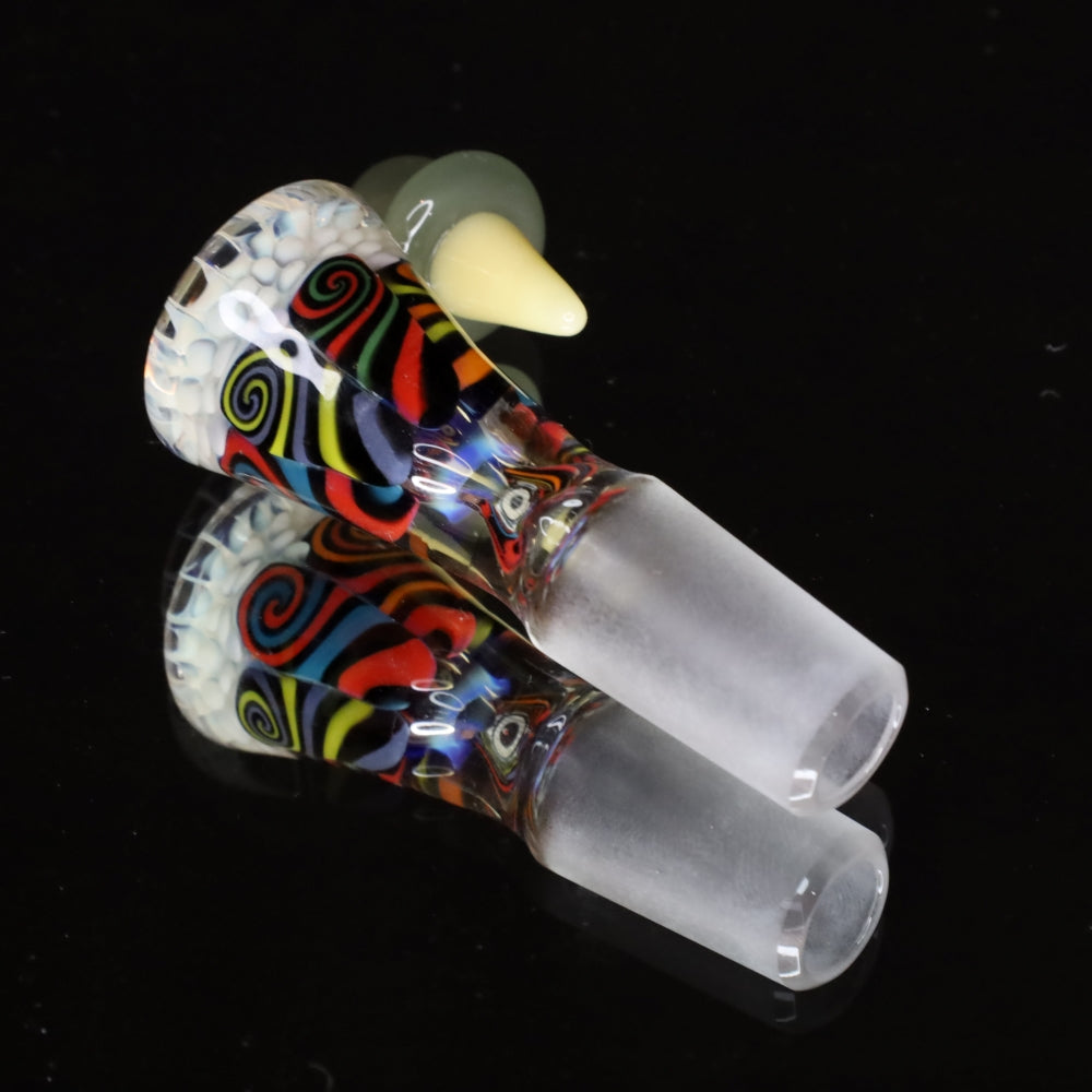 Chunk Glass Thumbprint 14mm Slide