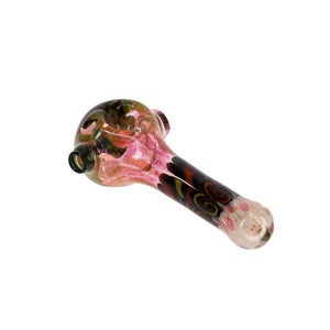 Chunk Glass Thumbprint Fumed Spoon