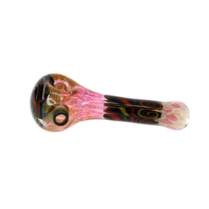 Chunk Glass Thumbprint Fumed Spoon