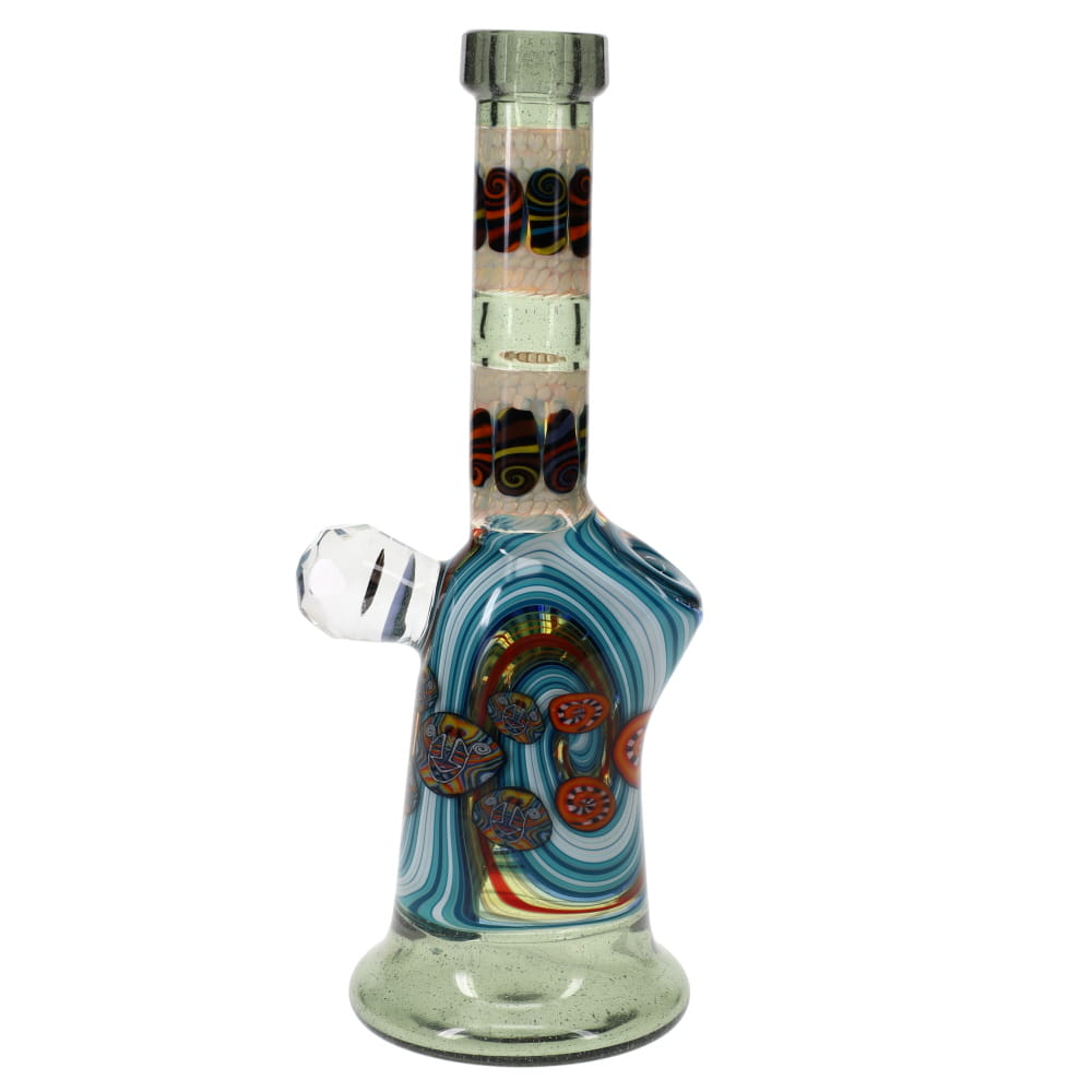 Chunk Glass X Cowboy Glass X McDaniel Glass Blue Swirl Millie Bubbler