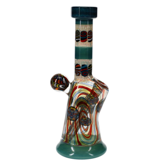 Chunk Glass X Cowboy Glass X McDaniel Glass Rainbow Swirl Millie Bubbler