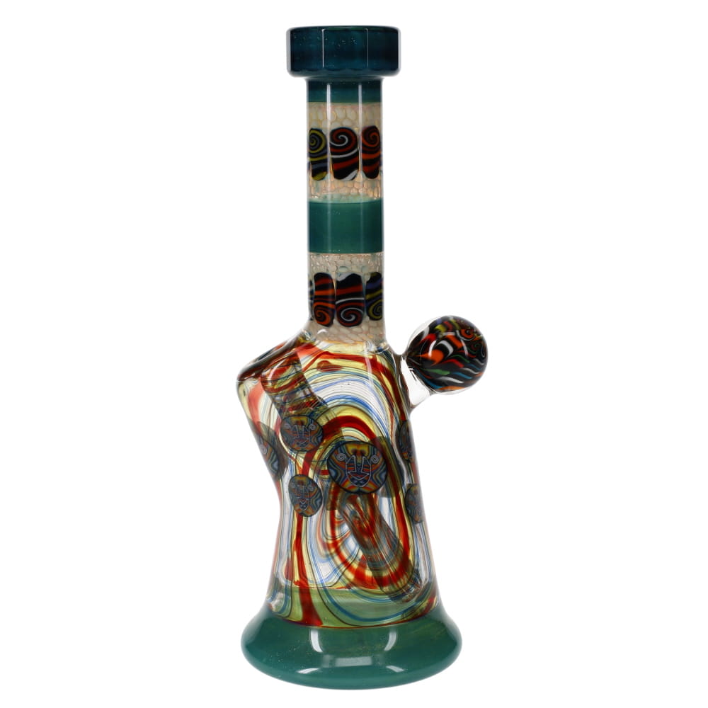 Chunk Glass X Cowboy Glass X McDaniel Glass Rainbow Swirl Millie Bubbler