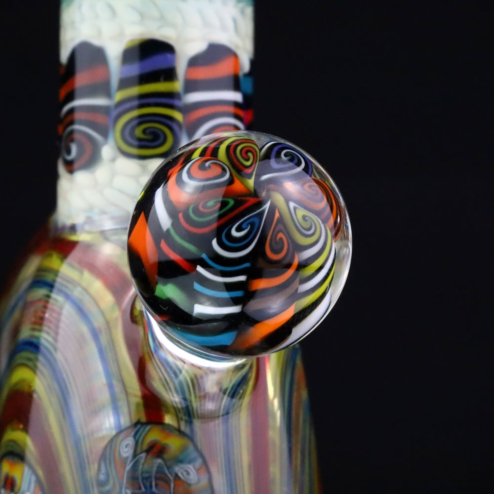 Chunk Glass X Cowboy Glass X McDaniel Glass Rainbow Swirl Millie Bubbler