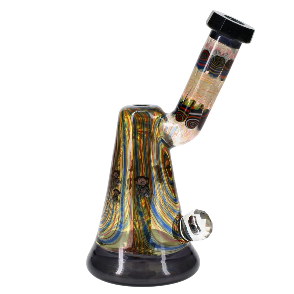 Chunk Glass X Cowboy Glass X McDaniel Glass Rainbow Swirl Millie Dewar Bubbler