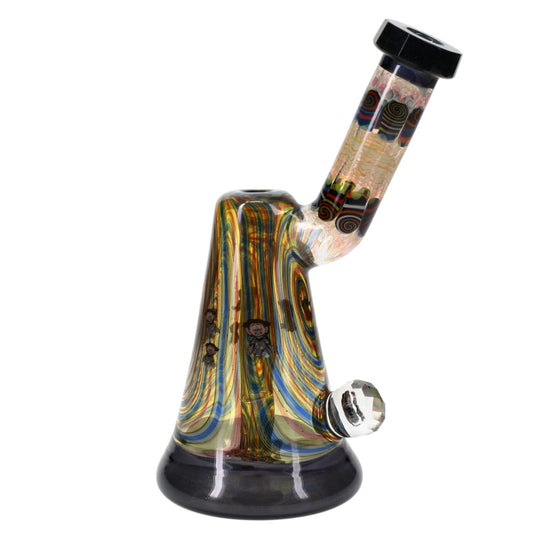 Chunk Glass X Cowboy Glass X McDaniel Glass Rainbow Swirl Millie Dewar Bubbler