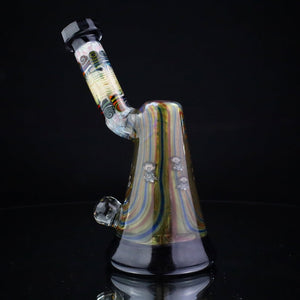 Chunk Glass X Cowboy Glass X McDaniel Glass Rainbow Swirl Millie Dewar Bubbler