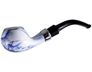 Classic Sherlock Pipe Bulbous Botanic Motif