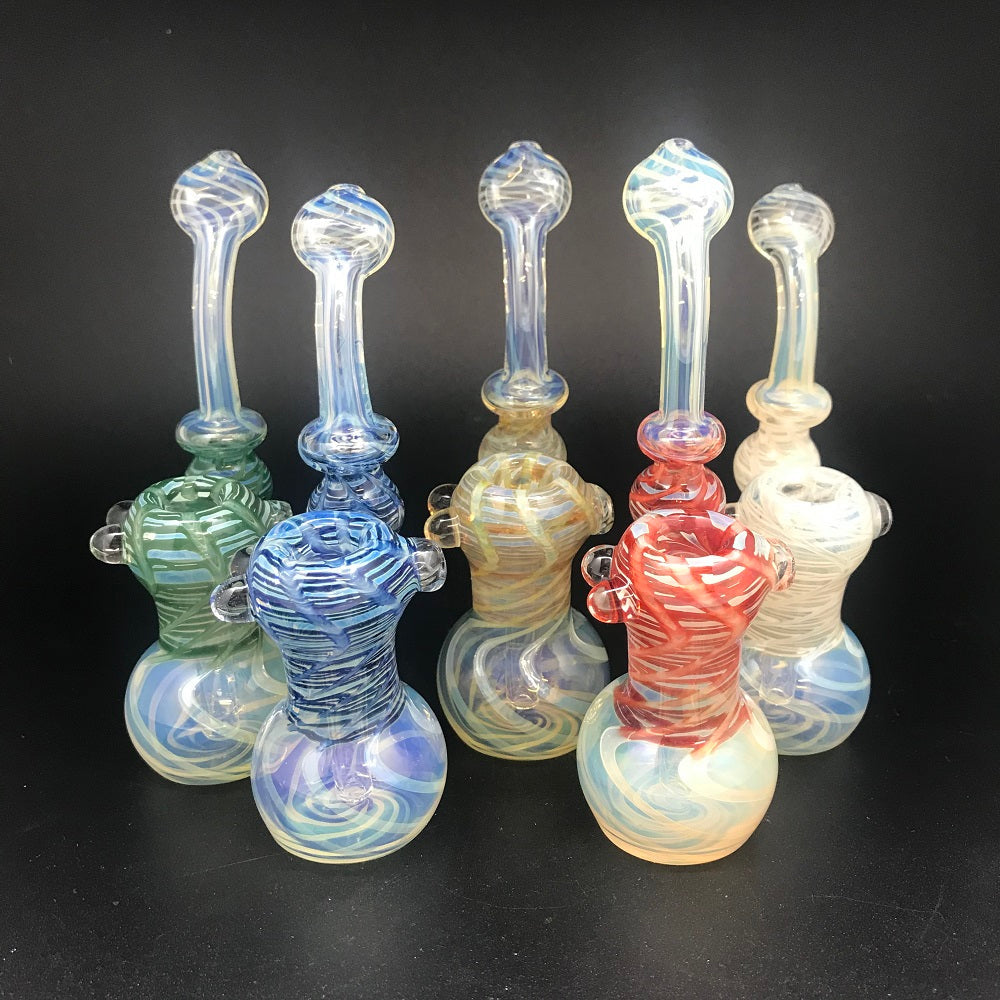 Clayball Glass Wrap and Rake Sherlock Bubbler