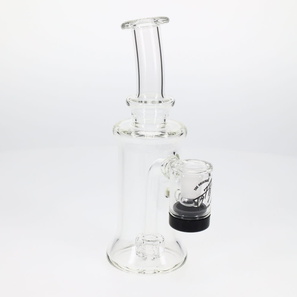 Jeff Glass Art Clear Showerhead Perc Rig with Built-In Reclaim Catch