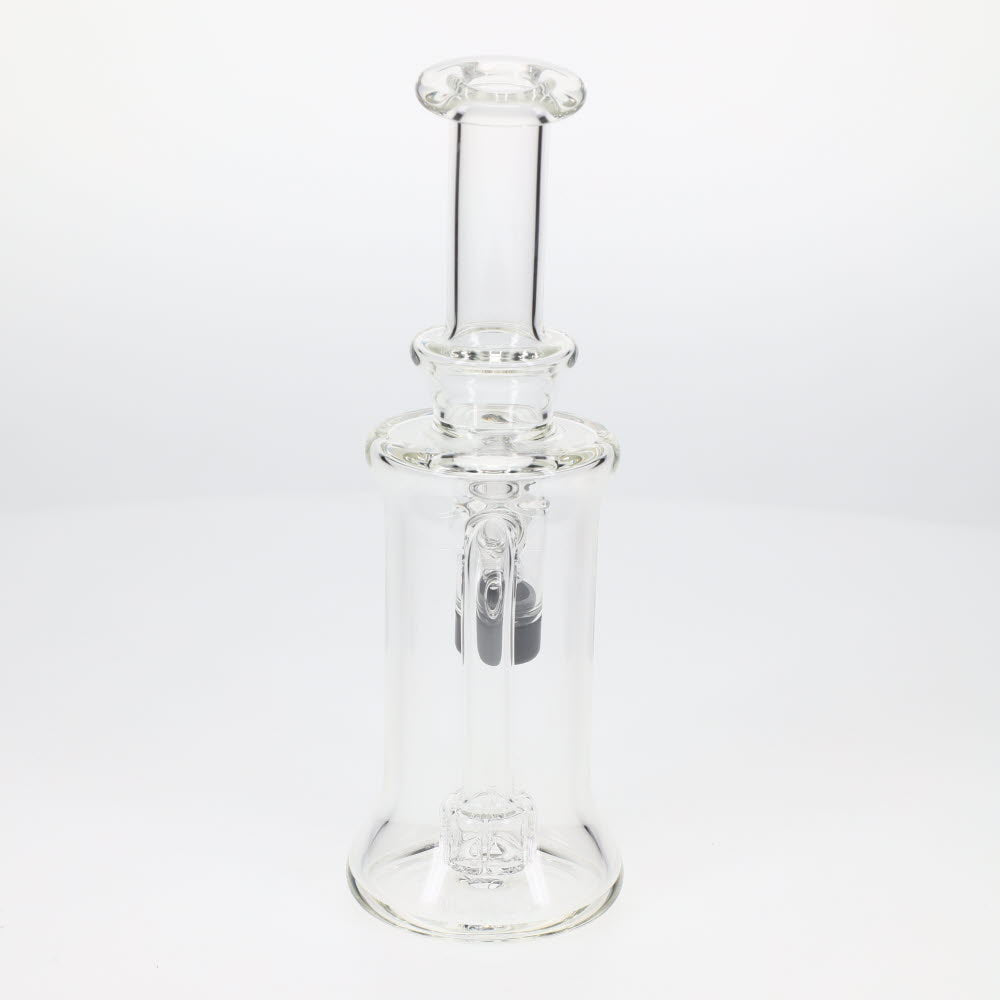 Jeff Glass Art Clear Showerhead Perc Rig with Built-In Reclaim Catch