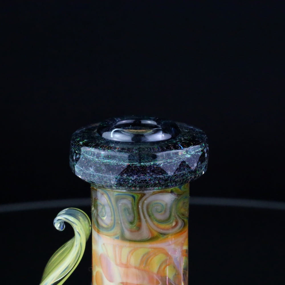 Cowboy Glass X Gato Glass X Gabe Glass Fully Fumed Faceted Bubbler