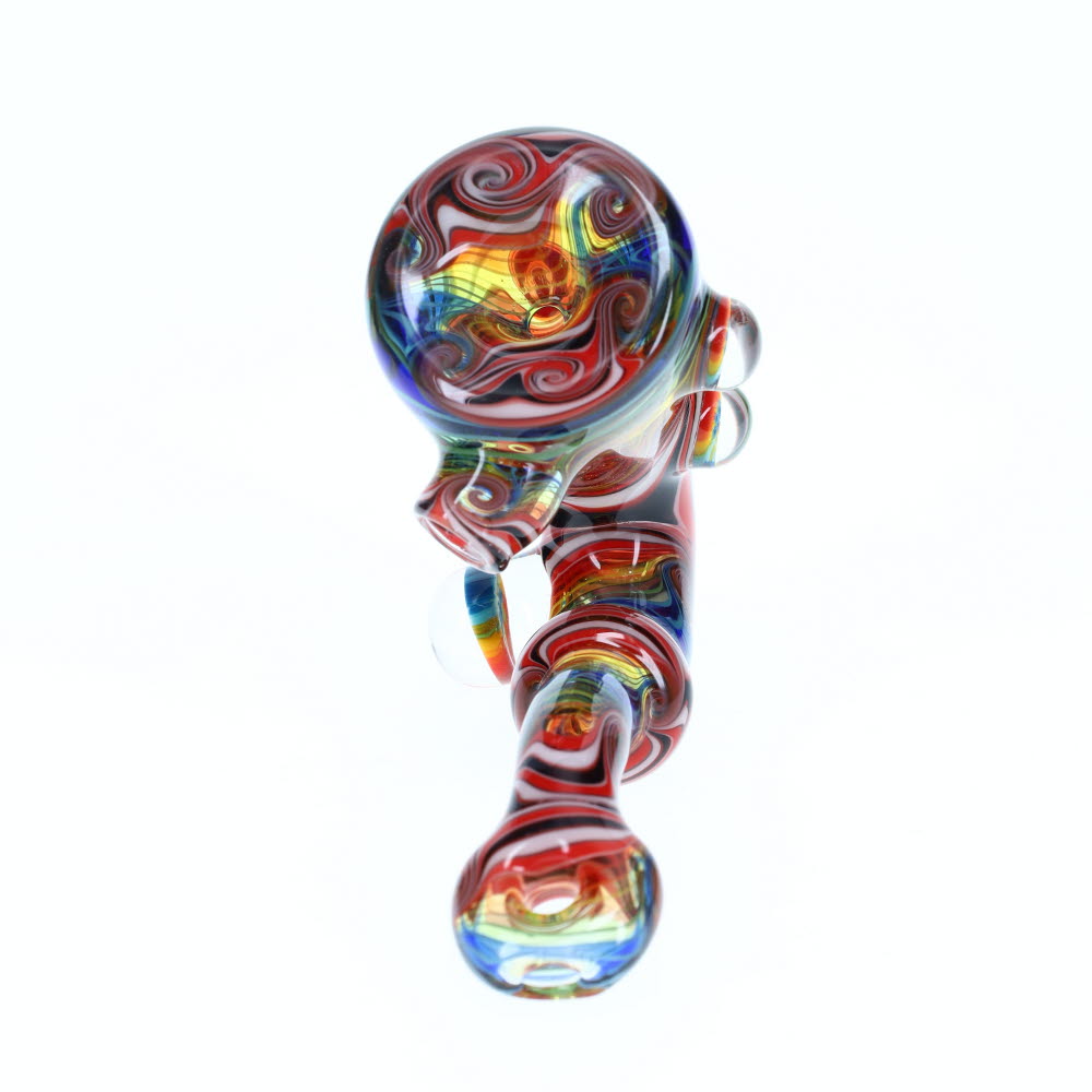 Cowboy Glass Full Linework Sherlock-Rainbow Red