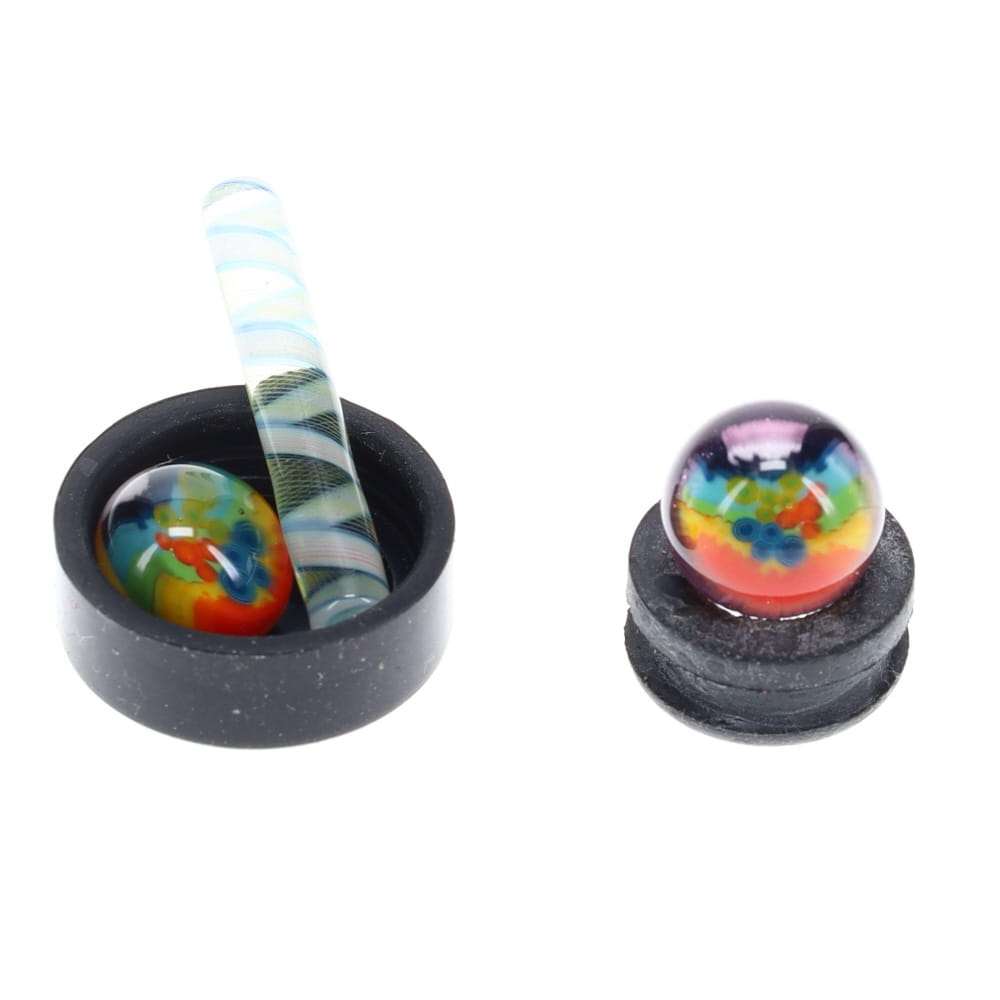 Cowboy Glass Rainbow Terp Slurper Set