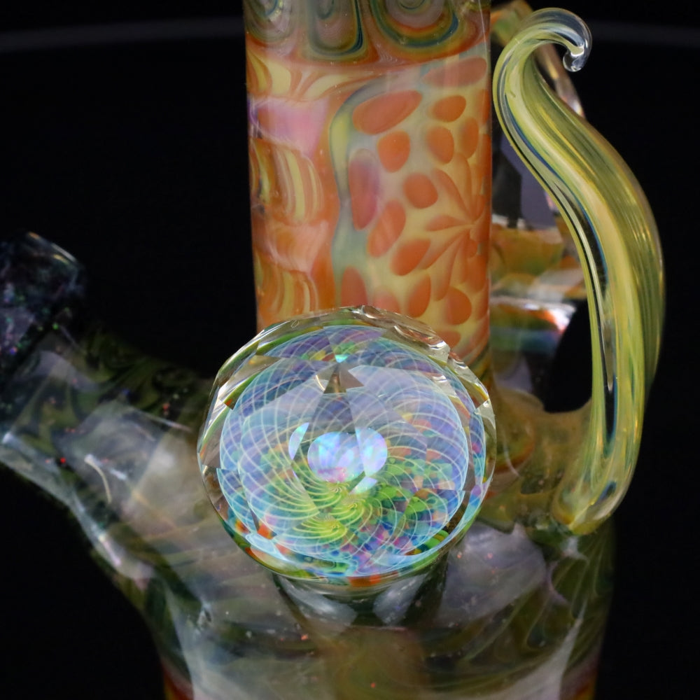 Cowboy Glass X Gato Glass X Gabe Glass Fully Fumed Faceted Bubbler