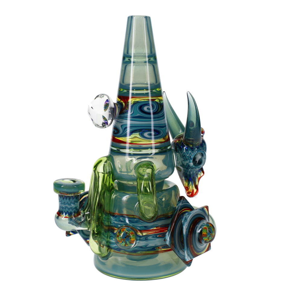 Cowboy Glass X Rad Glass Racer Cone Collaboration Recycler