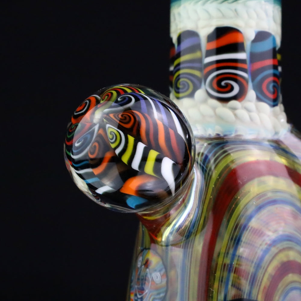 Chunk Glass X Cowboy Glass X McDaniel Glass Rainbow Swirl Millie Bubbler