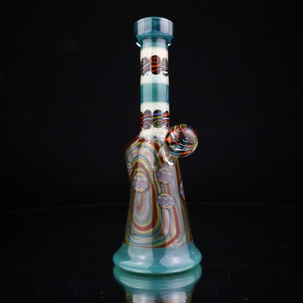 Chunk Glass X Cowboy Glass X McDaniel Glass Rainbow Swirl Millie Bubbler