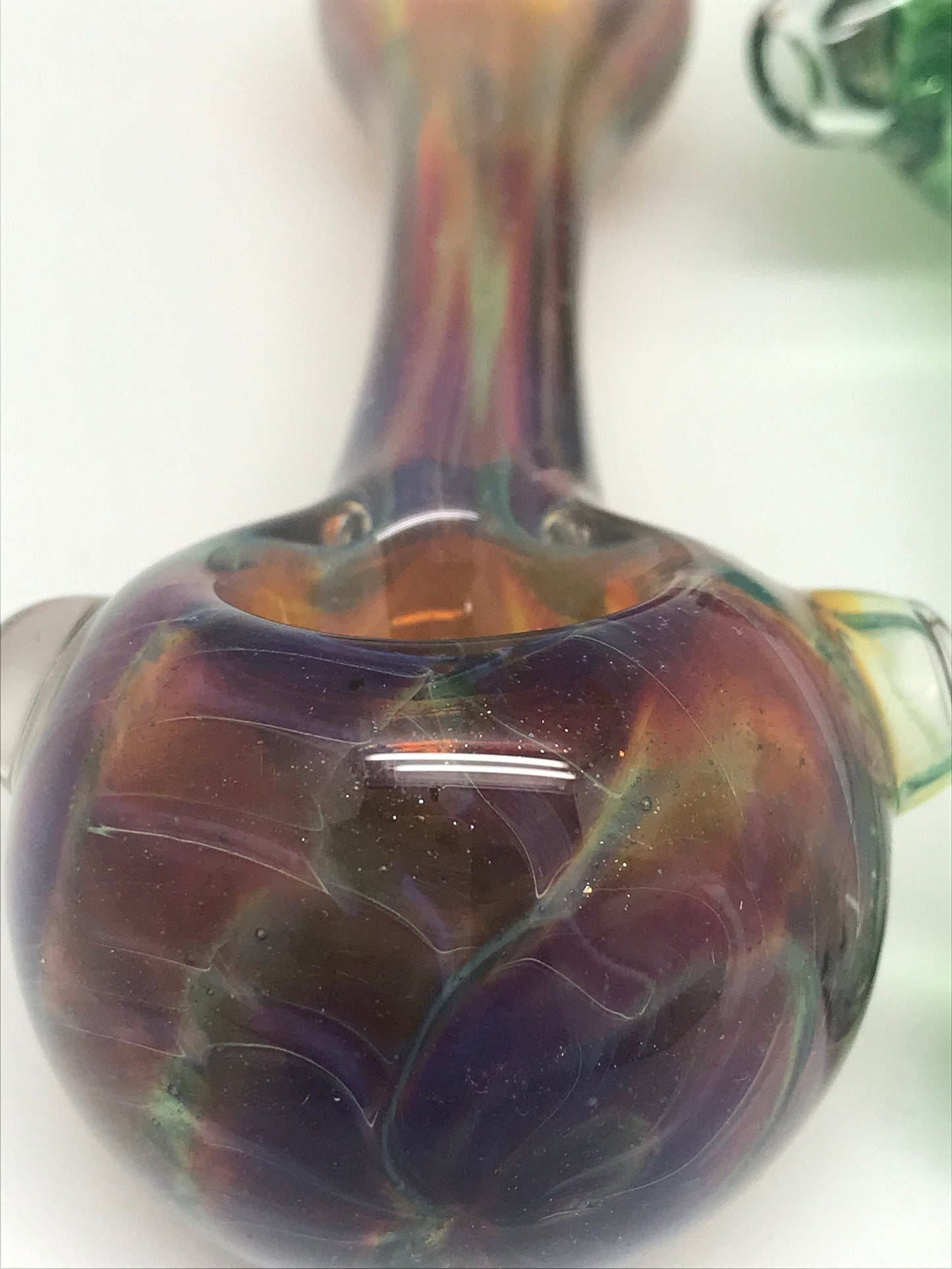 Crossroads Glass Fumed Lines Blown In Pipe