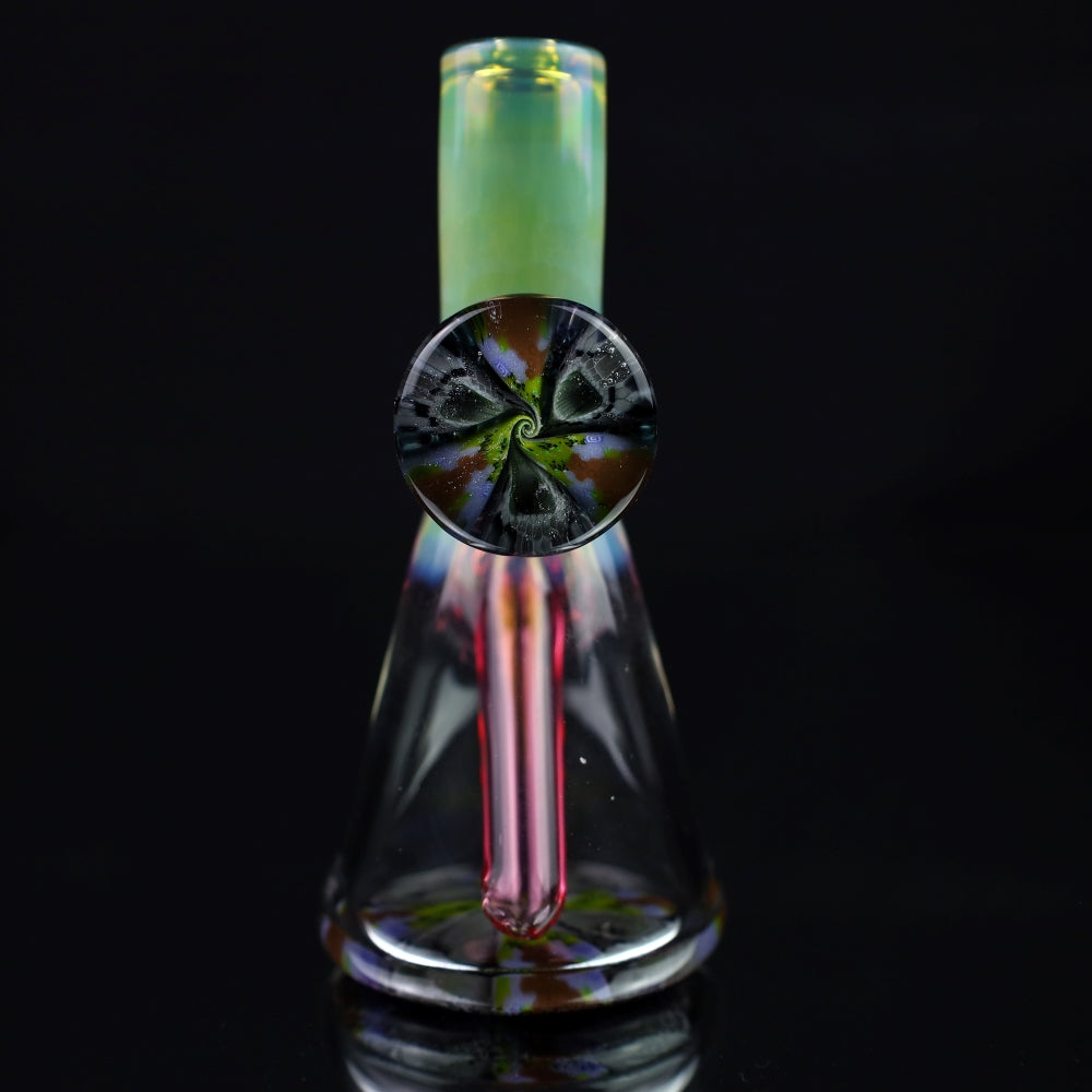 Crunk Glass Green Fume Tiny Beaker