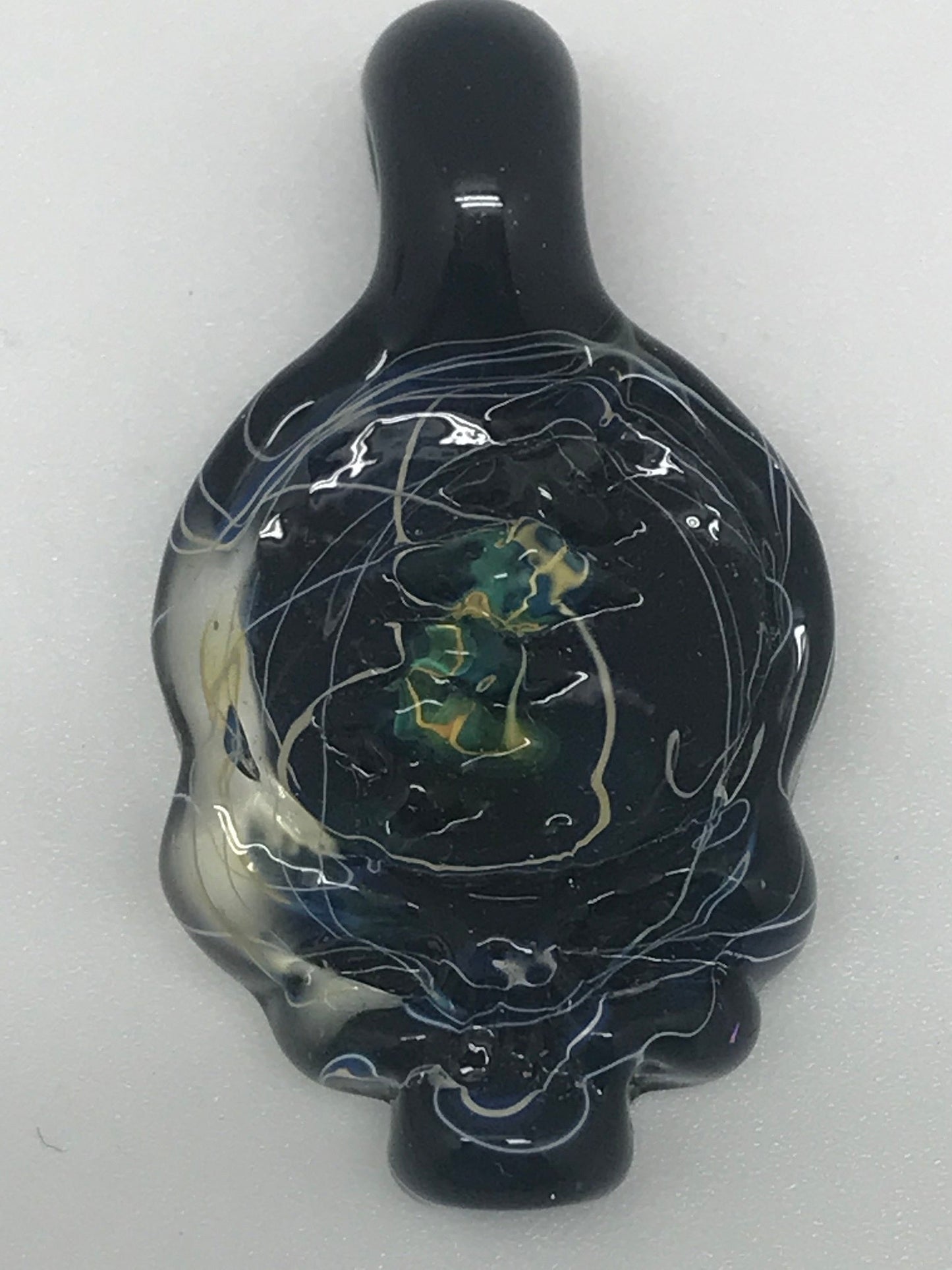 Deranged Lion Glass Stealie Pendant