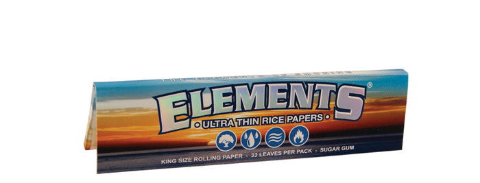 ELEMENTS® KING SIZE Ultra Thin Rice Rolling Papers