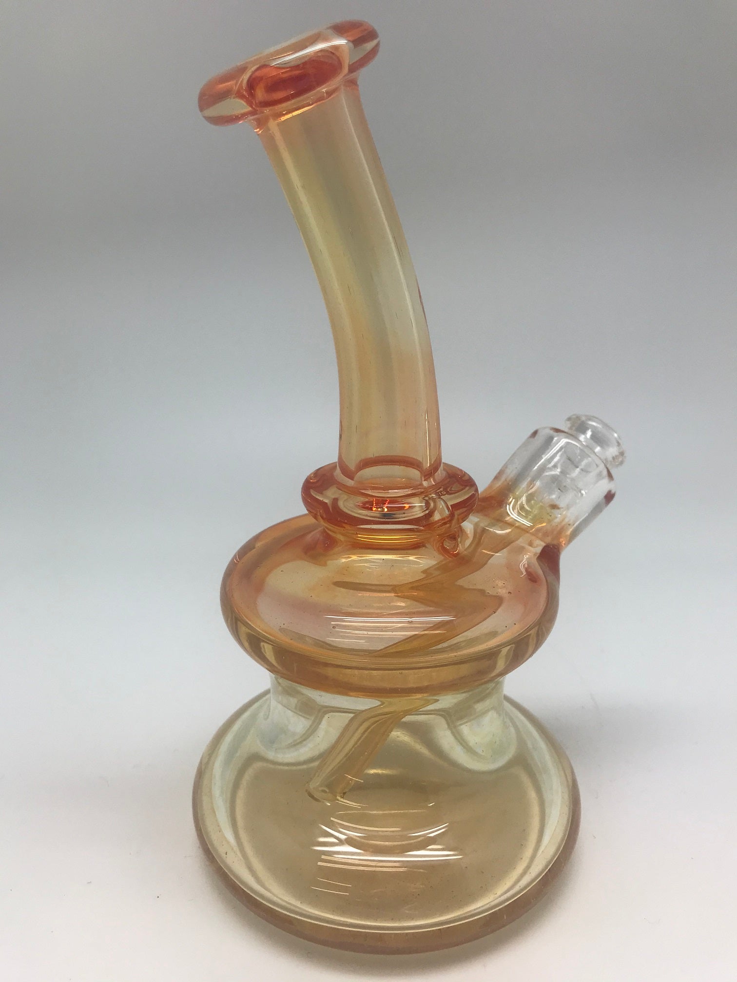 ET Glass Gold Fume Stem Beaker