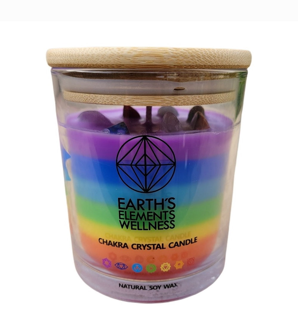 Earth's Elements Wellness Candle - Seven Chakra