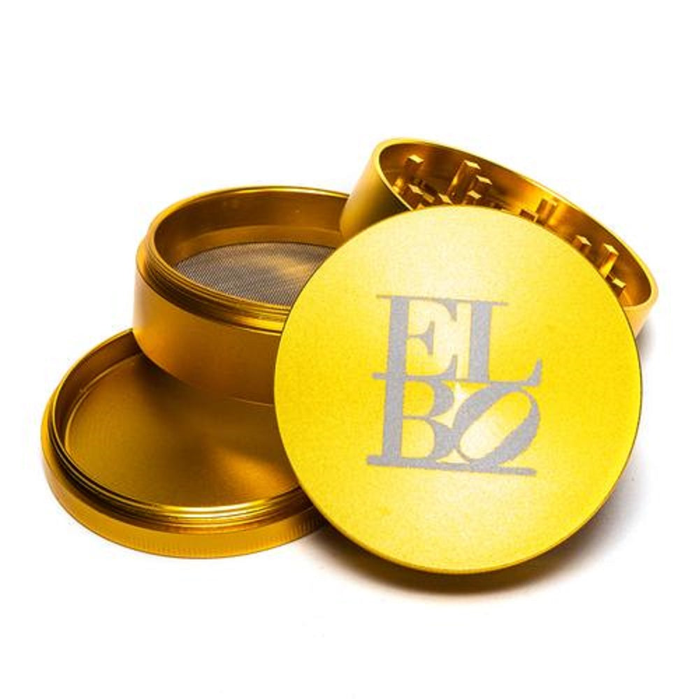 Elbo Glass Branded Luxury 4 Piece Grinder - 70mm