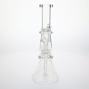 Geo's Glass Double Hitter Beaker - 14"