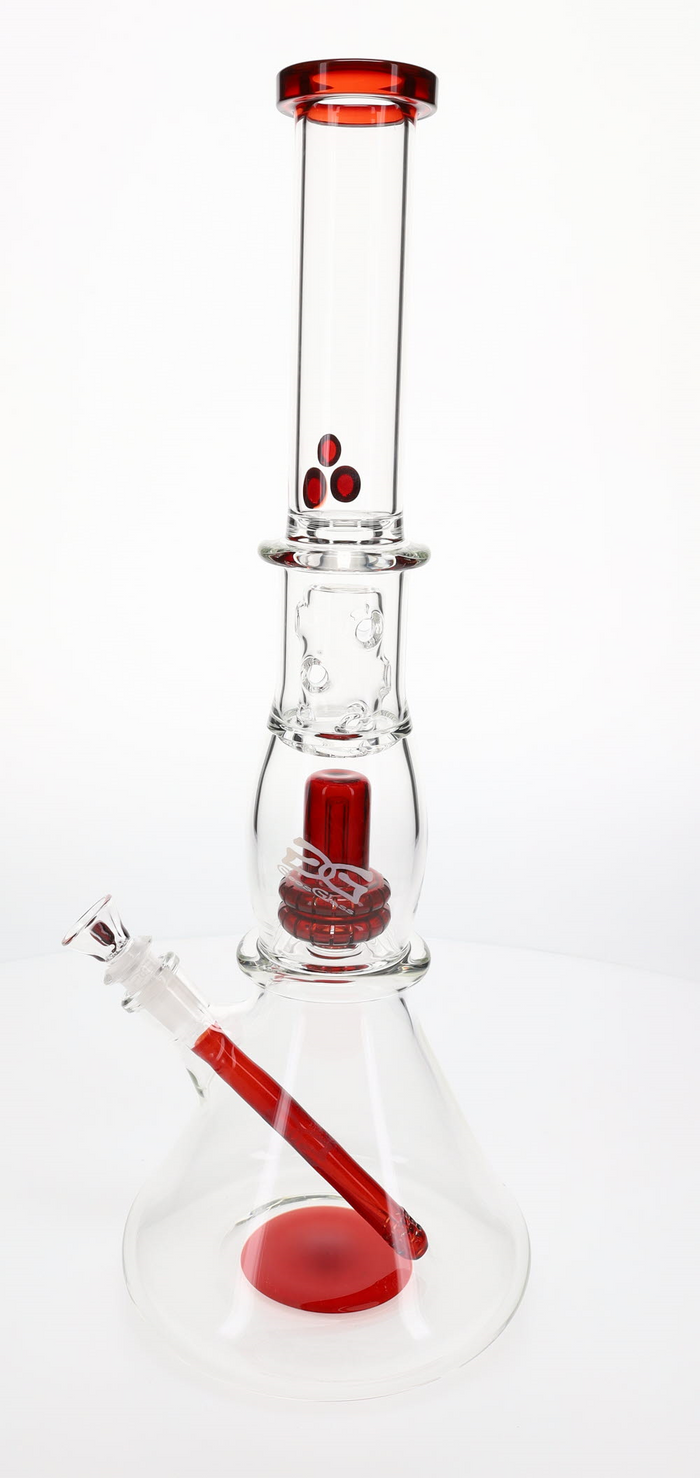 Geo's Glass Mega Double Hitter Color Beaker