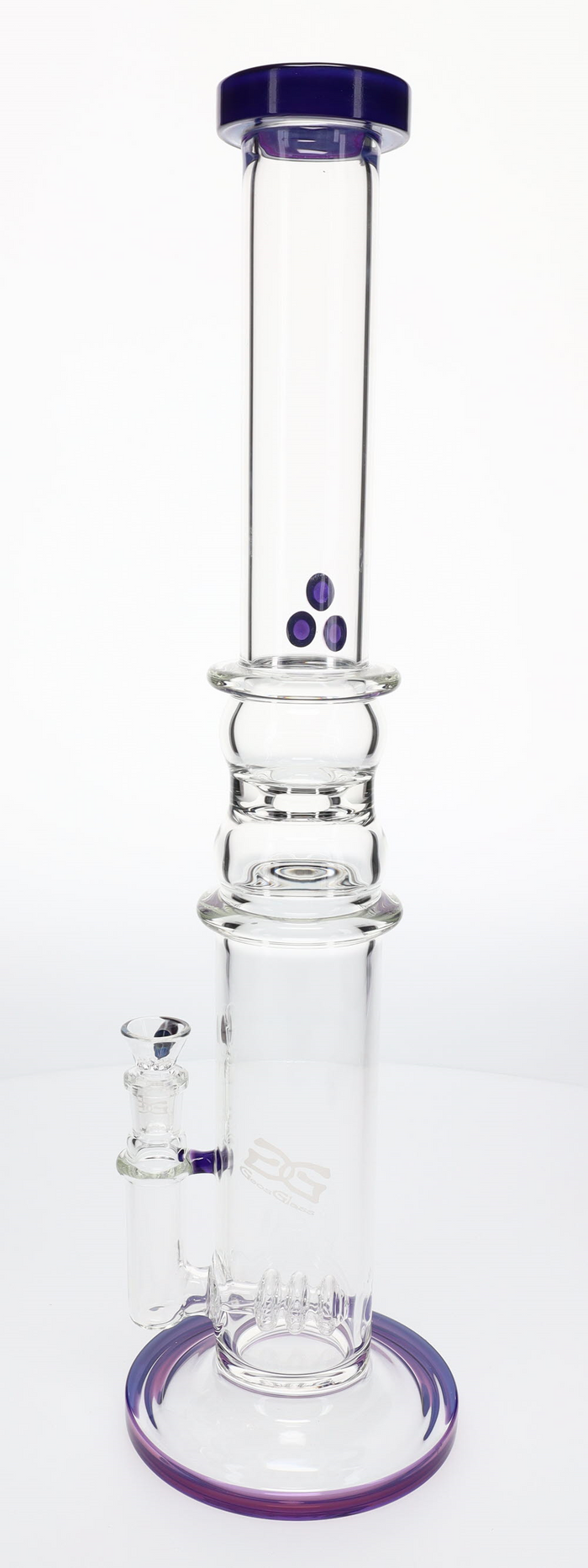 Geo's Glass Mega Shredder Color Straight Tube