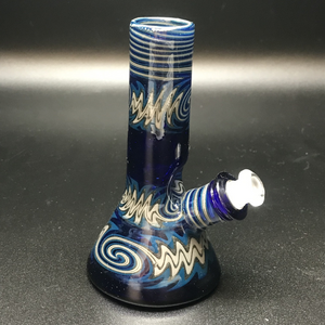 Gladstone Glass Wigwag Worked Mini Tube