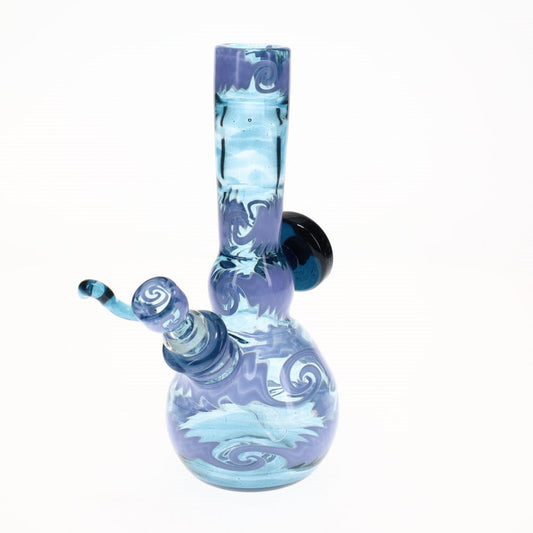 Gladstone Glass Winter Wig Wag Bubbler