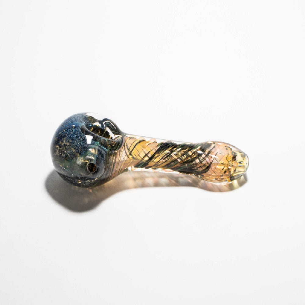 Gold Fume Spiral Oiler Hand Pipe