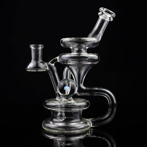 Gurn Glass Clear Recycler with Opal