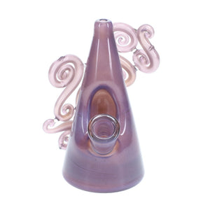 HAHA Glass Purple Satin Cubic Zarconia Cone