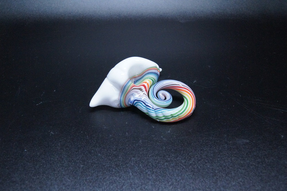 HAHA Glass Cloud Bowl Rainbow Swirl Pipe