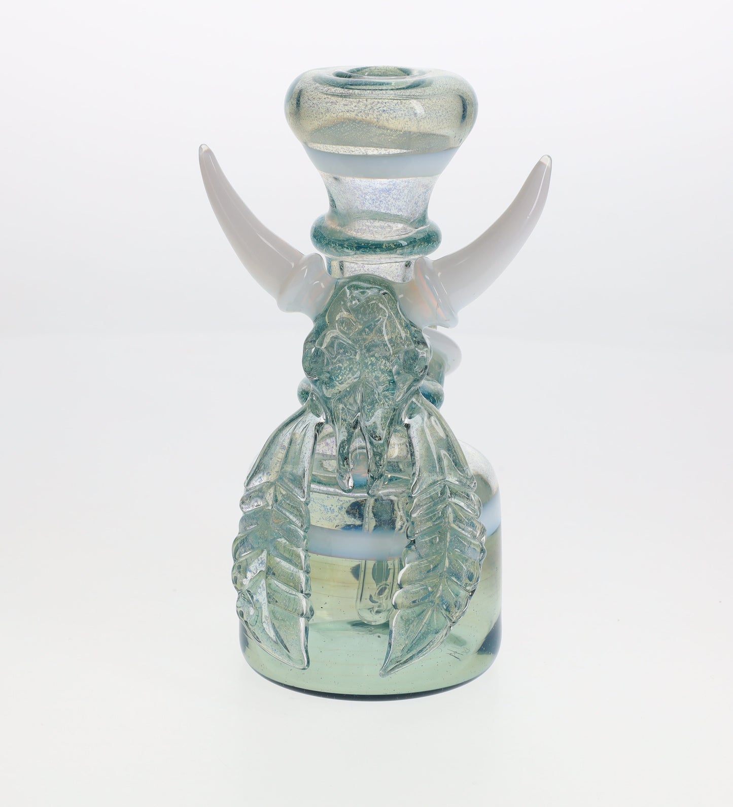 Hicdogg Glass Aqua Dichro Cannabull Bubbler