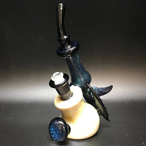 Hicdogg Glass Blue Dichro Cannabull Bubbler