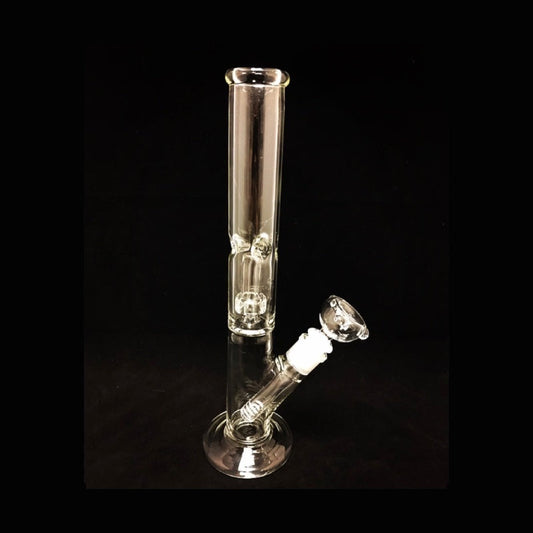 10" Clear Shower Perc Straight Tube