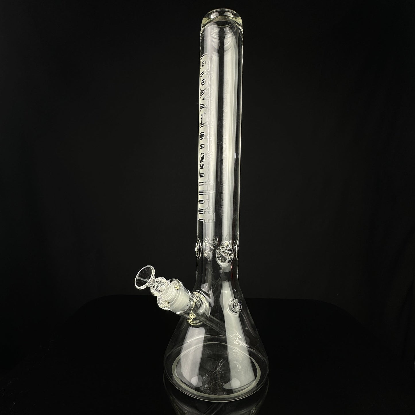 Governmint Glass Clear 60mm Wide 9mm Thick Beaker Water Pipe