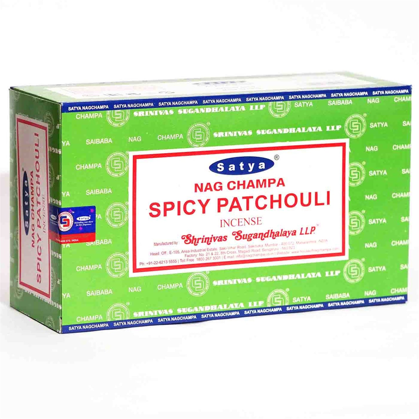 Spicy Patchouli 15g Satya Incense Sticks