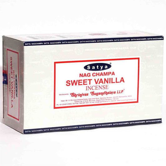 Sweet Vanilla 15g Satya Incense Sticks