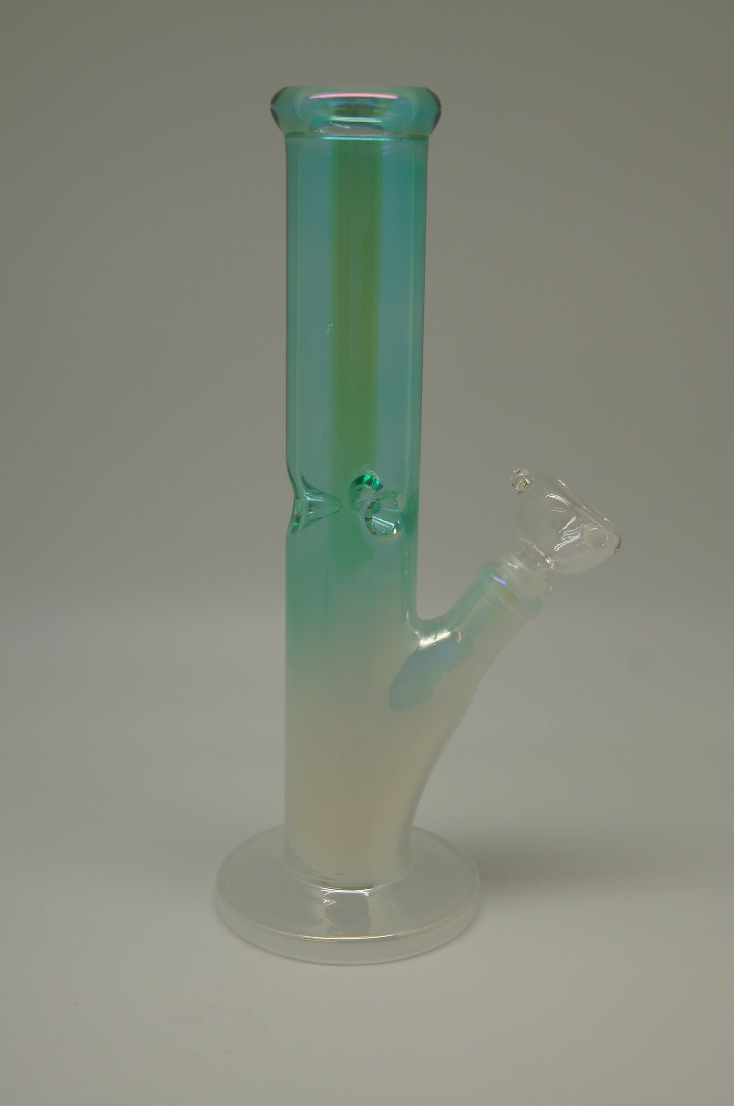 Iridescent Blue Pearl 12" Water Pipe