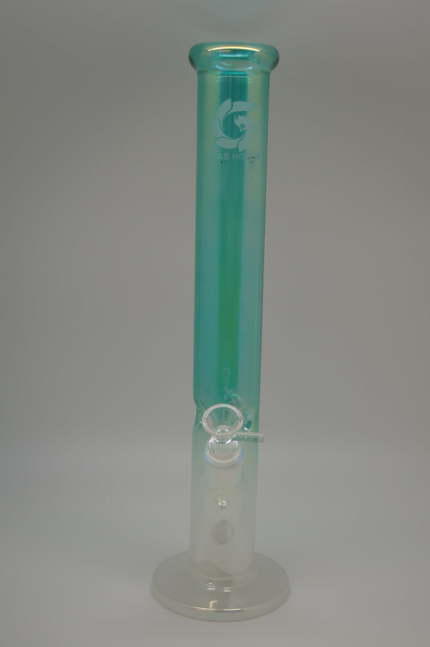 Iridescent Blue Pearl Thick 16" Water Pipe