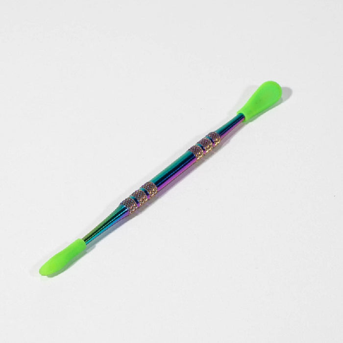 Iridescent Silicone Tip Stainless Steel Dabber