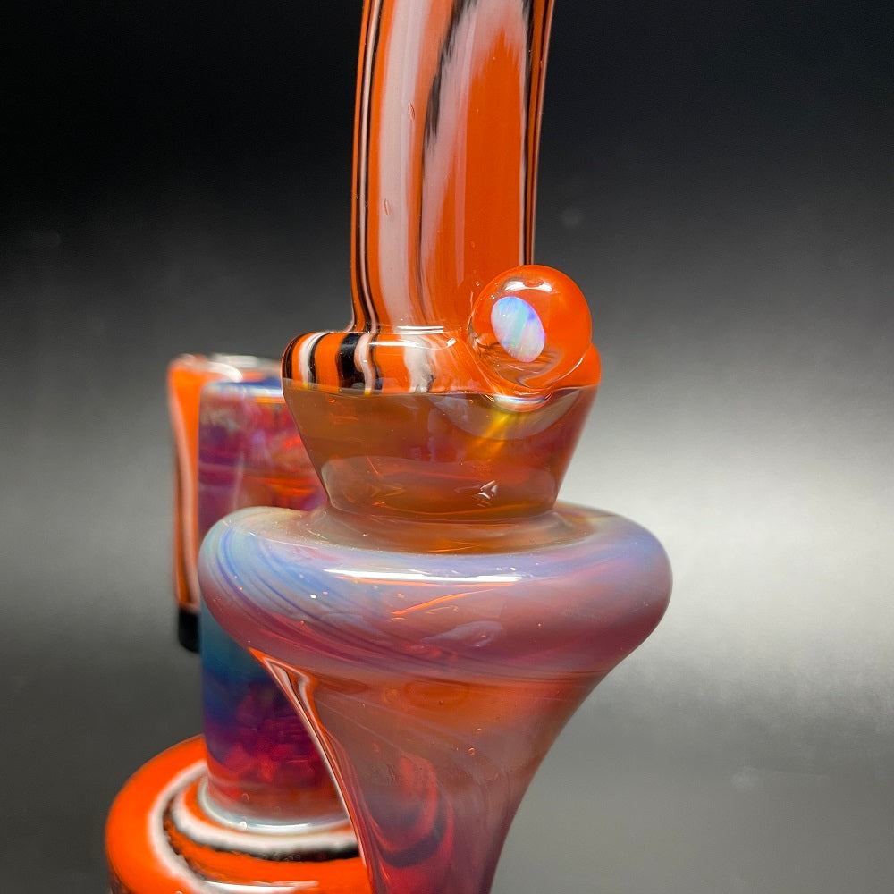 Jeff Glass Art Purple & Amber Fumed R³