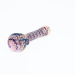 Jeff Norkunas Glass Gold Silver Layered Fume Pipe