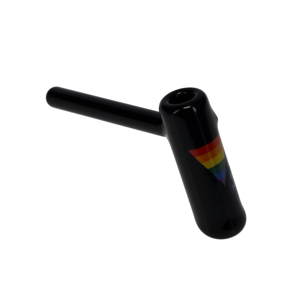 Jellyfish Glass Small Pride Bubbler - Black