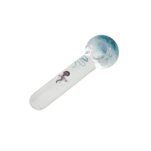 Jellyfish Glass Blue and White Frit Frosted Mini Spoon